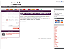 Tablet Screenshot of booking.xostel.com